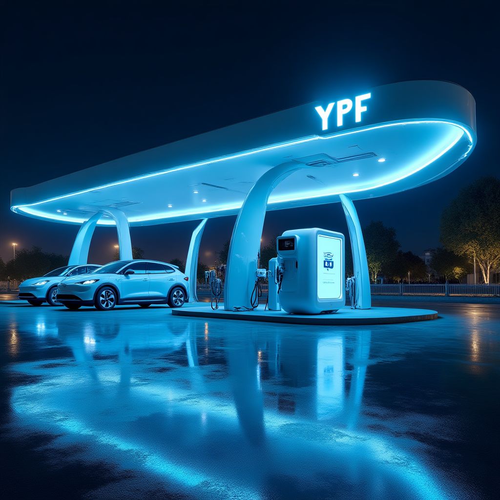 Estación de carga eléctrica YPF